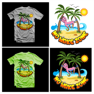 No wake zone at the beach | Diseño de Camiseta por hernawanrere