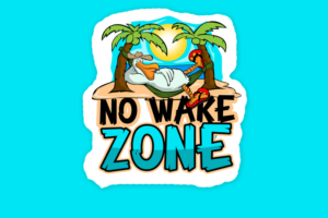 No wake zone at the beach | Diseño de Camiseta por R.Bello