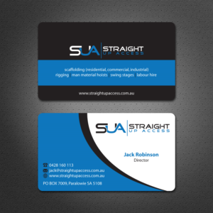 Business Card Project for Straight Up Access | Diseño de Tarjeta de Presentación por Dezero