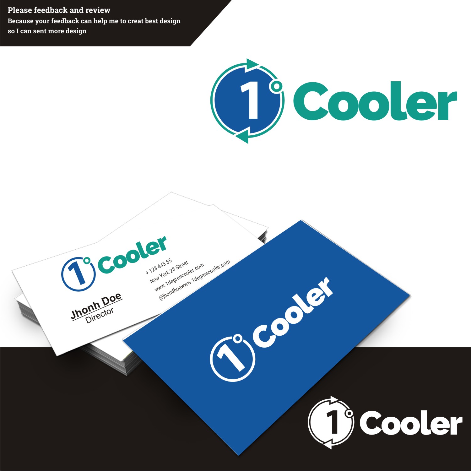 Logo Design by tjahyoahmad™ for 1 Degree Cooler | Design #12634044