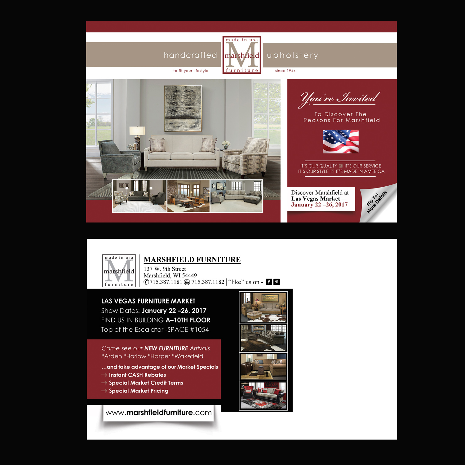 Design de Carte Postale par NatPearlDesigns pour Marshfield Furniture | Design #12656090