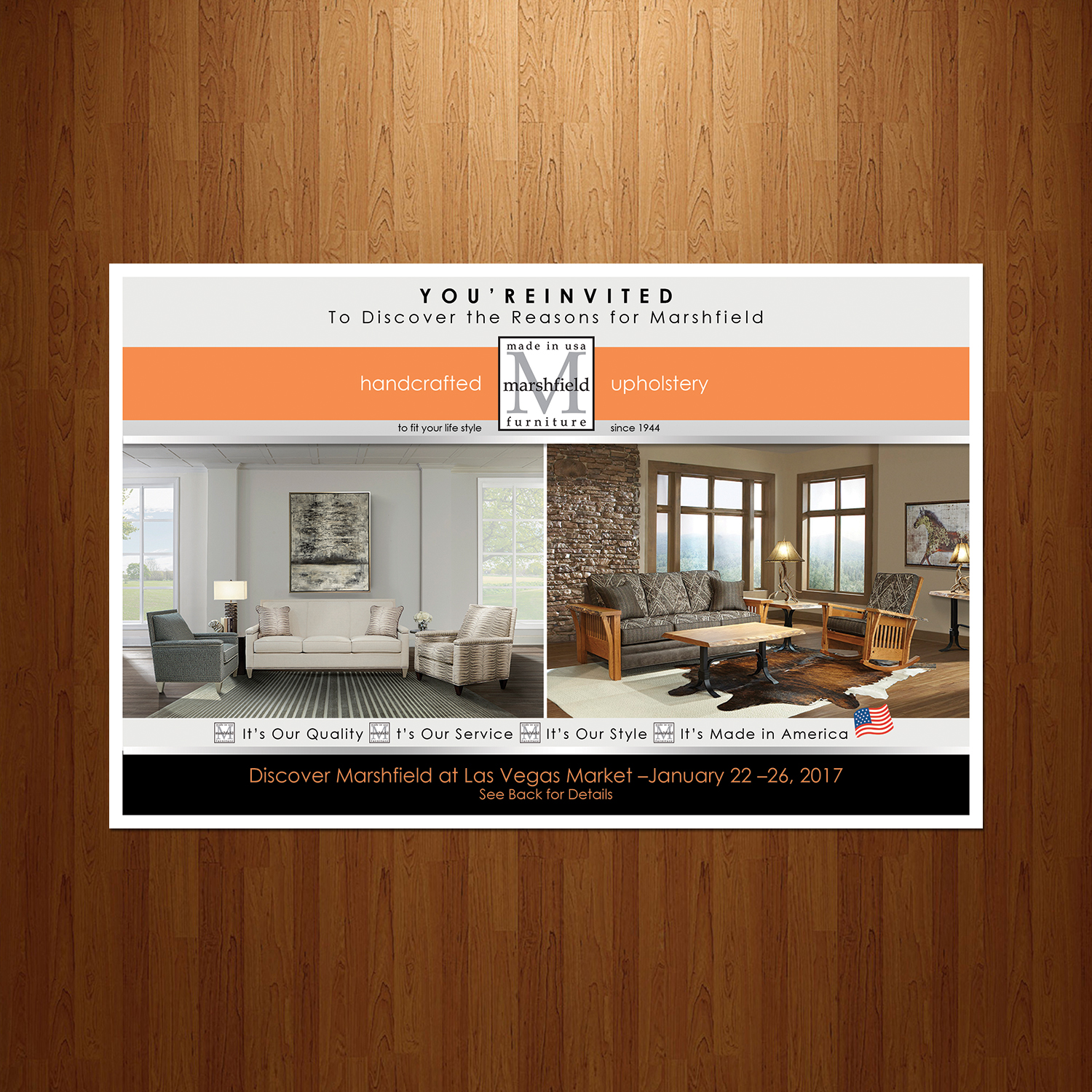 Postcard Design by VEGA-Designs for Marshfield Furniture | Design #12645599