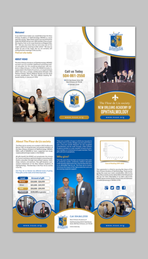 Diseño de Flyer por creative.bugs para New Orleans Academy of Ophthal | Diseño: #12700207