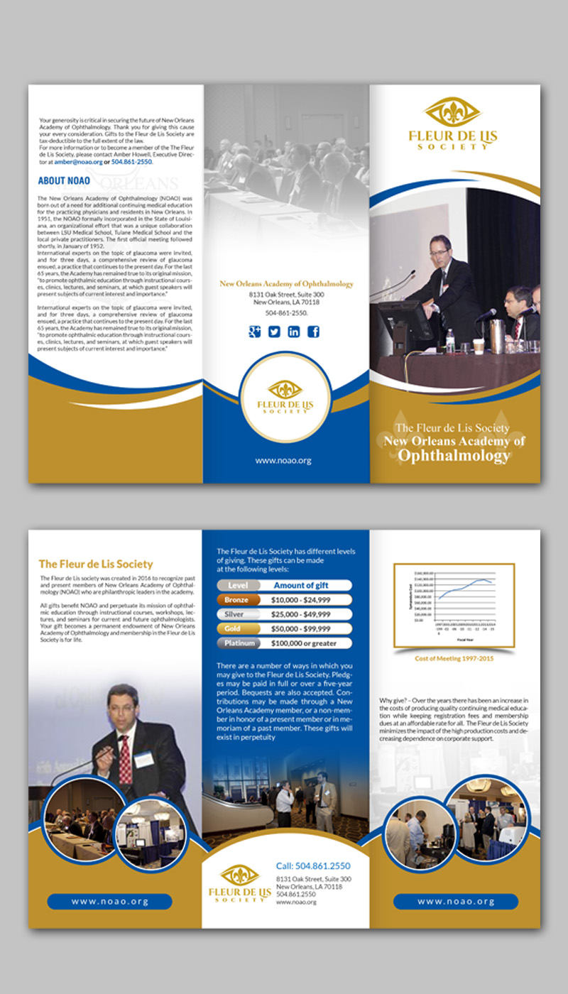 Diseño de Flyer por creative.bugs para New Orleans Academy of Ophthal | Diseño #13188293