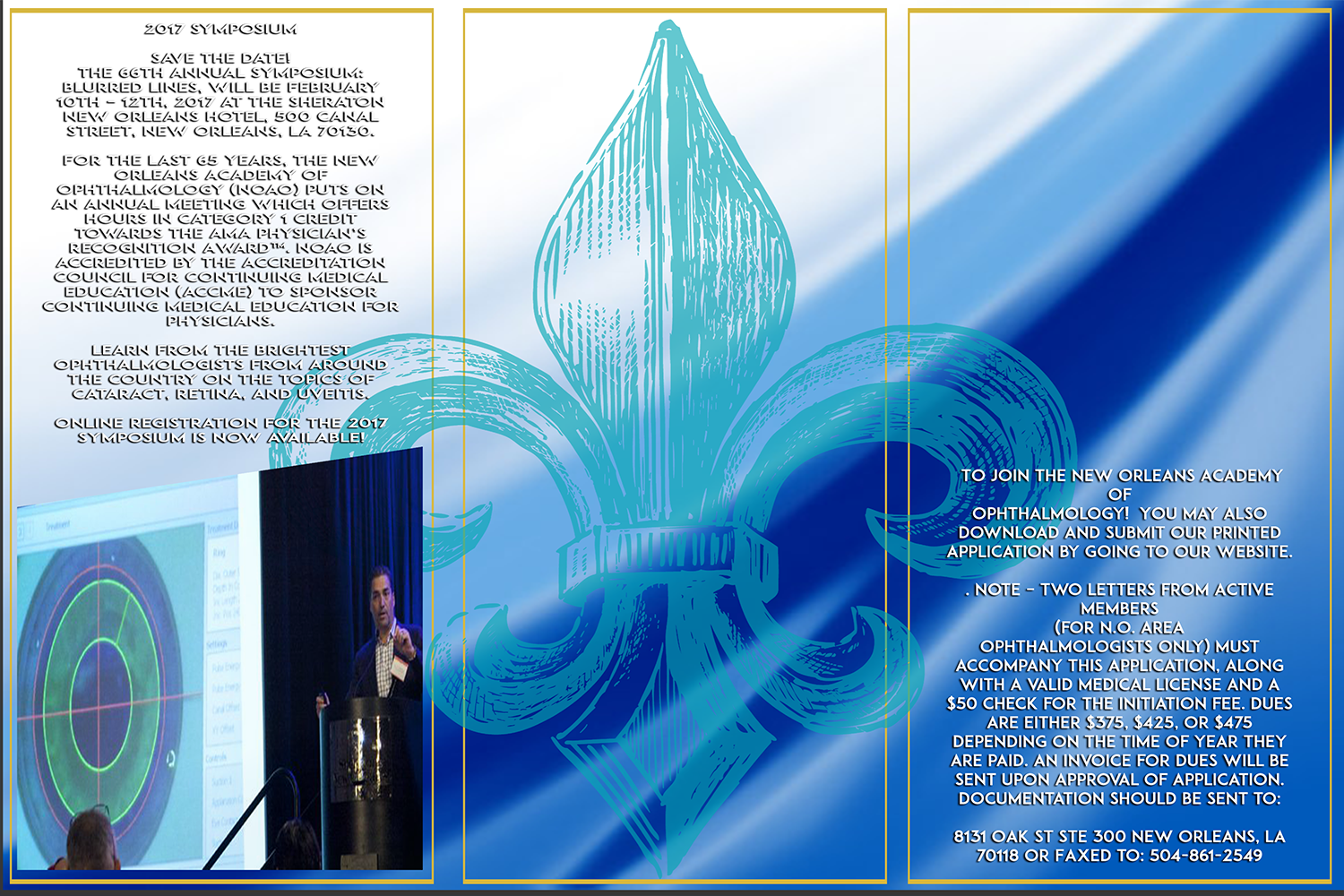 Diseño de Flyer por designguy82 para New Orleans Academy of Ophthal | Diseño #12667942