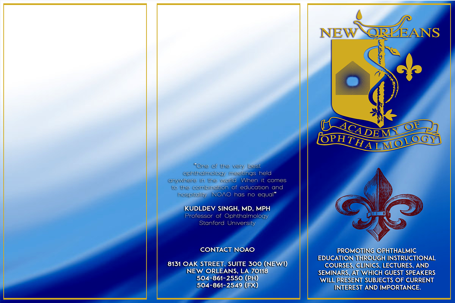 Design de Flyer par designguy82 pour New Orleans Academy of Ophthal | Design #12667943