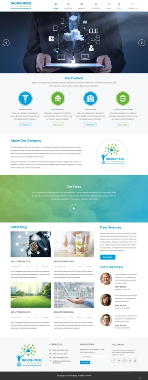 WordPress-Design von pb für Thoughtkeg Application Services Corp. | Design: #12644561