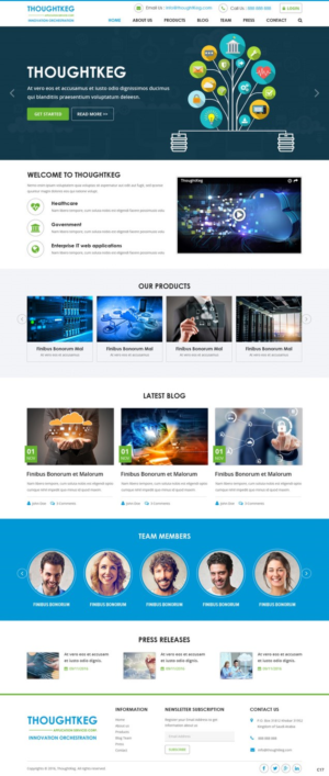 WordPress-Design von pb für Thoughtkeg Application Services Corp. | Design: #12644562