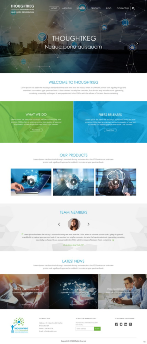 WordPress-Design von pb für Thoughtkeg Application Services Corp. | Design: #12644567