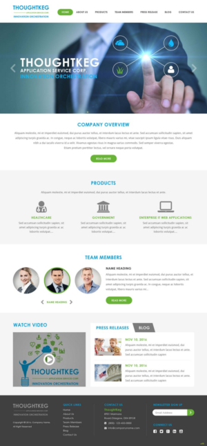 WordPress-Design von pb für Thoughtkeg Application Services Corp. | Design: #12644574