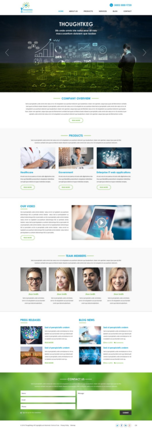 WordPress-Design von pb für Thoughtkeg Application Services Corp. | Design: #12644577