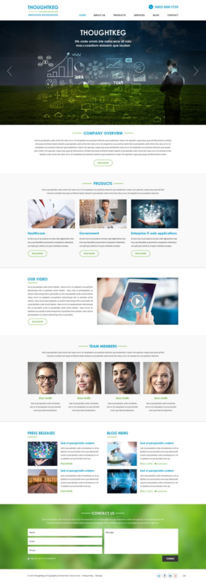 WordPress-Design von pb für Thoughtkeg Application Services Corp. | Design: #12644578
