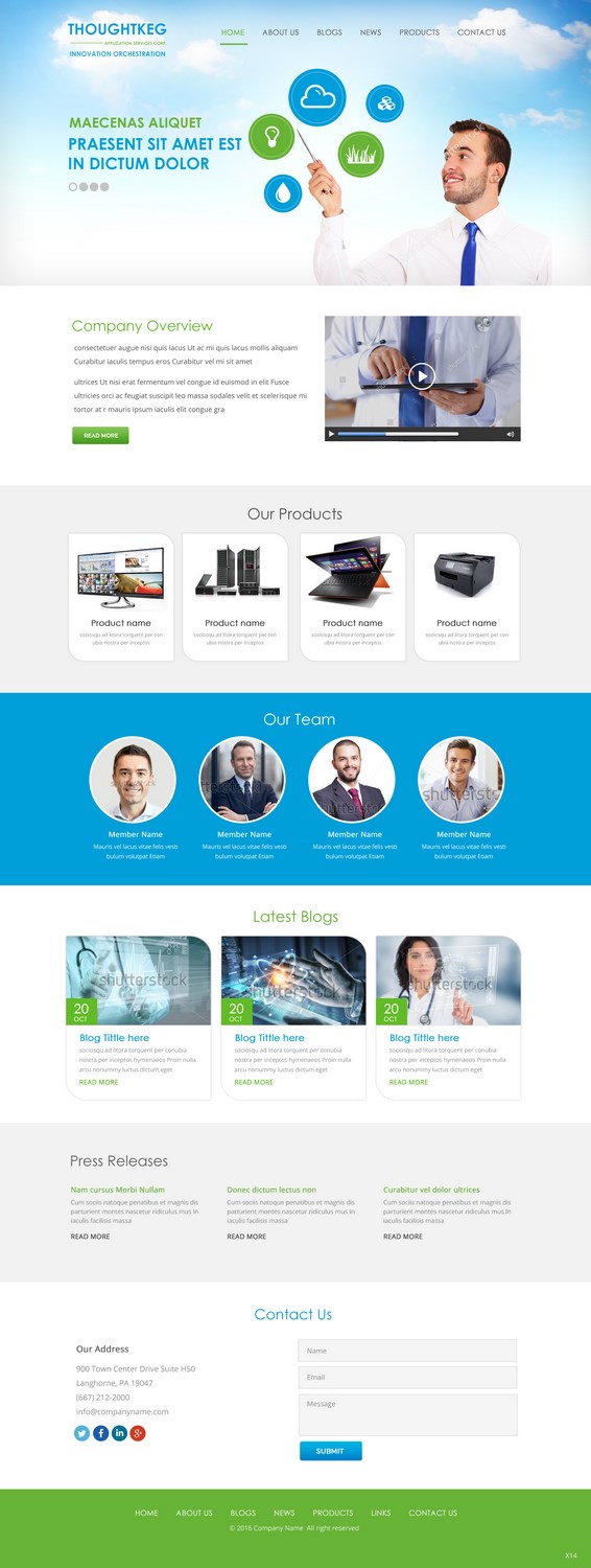 Design Wordpress par pb pour Thoughtkeg Application Services Corp. | Design #12656123