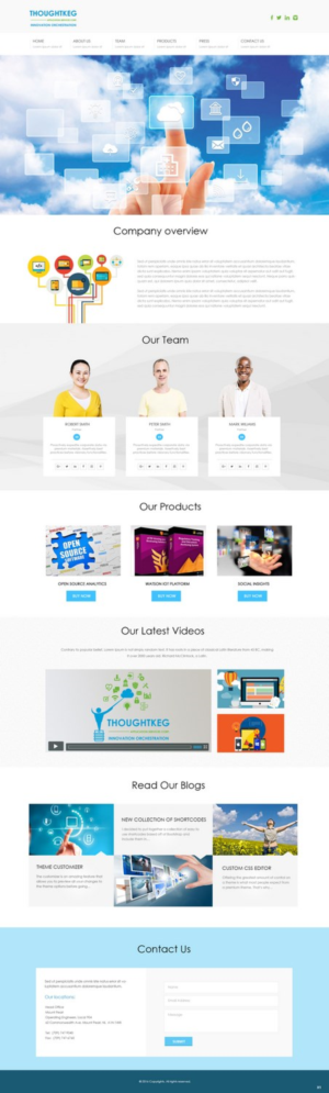 WordPress-Design von pb für Thoughtkeg Application Services Corp. | Design: #12656124