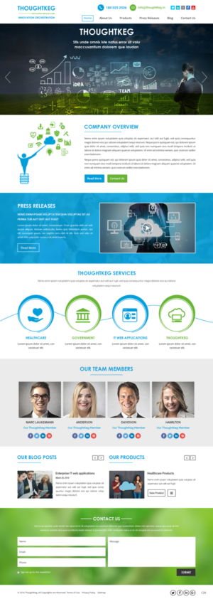 WordPress-Design von pb für Thoughtkeg Application Services Corp. | Design: #12766456