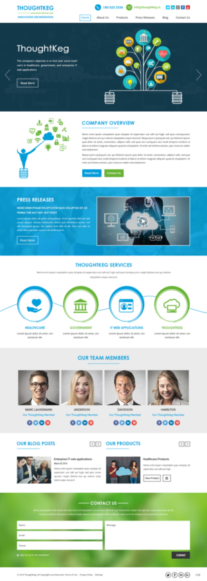 WordPress-Design von pb für Thoughtkeg Application Services Corp. | Design: #12766457