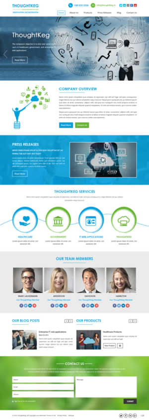 WordPress-Design von pb für Thoughtkeg Application Services Corp. | Design: #12766459