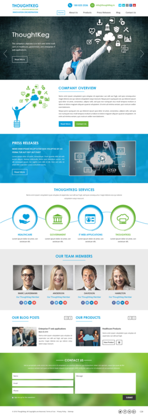 WordPress-Design von pb für Thoughtkeg Application Services Corp. | Design: #12766460