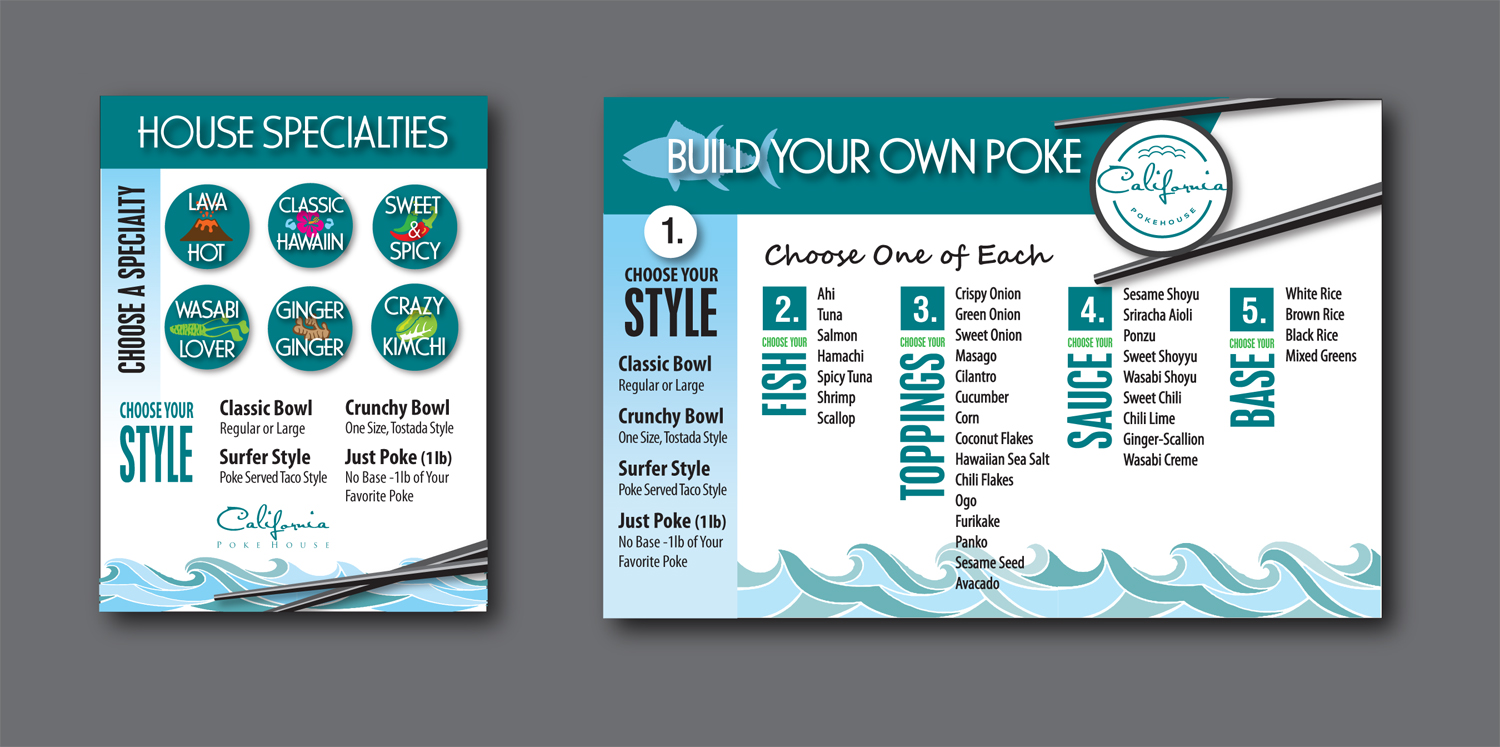 Menu Design by dsbgraphics for this project | Design #12733309