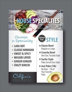 Menu Design by dsbgraphics for this project | Design: #12783536