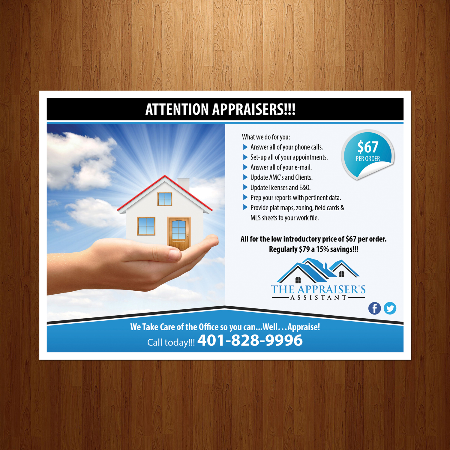 Design de Carte Postale par VEGA-Designs pour The Appraiser's Assistant | Design #12668283
