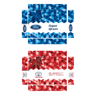 Gift pack box cover design for automotive dealerships | Packaging Design by at-as