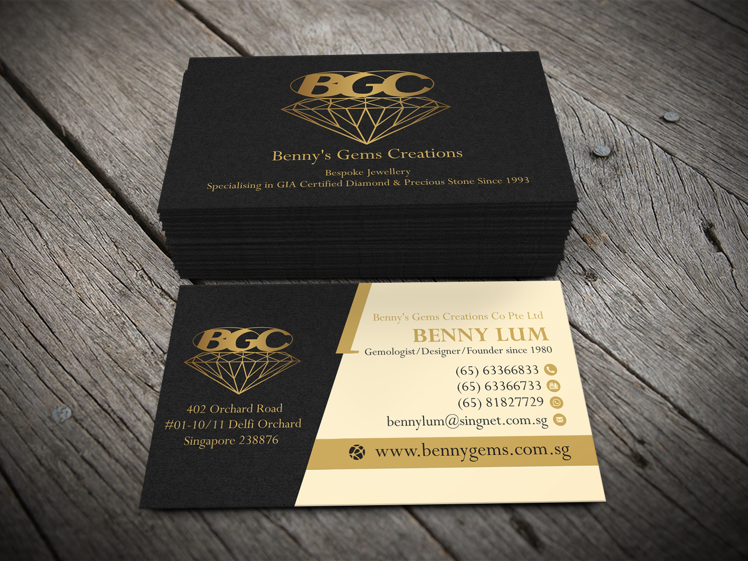 Unique 33 Jewelry Professional Business Card