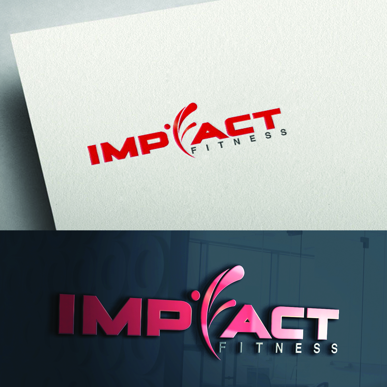 Diseño de Logo por jinesh para Impact fitness  | Diseño #12695937