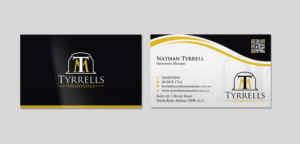 Business Card Design by INDIAN_Ashok for Tyrrells Memorials | Design: #12651701