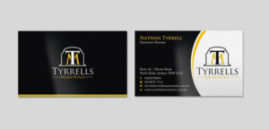 Business Card Design by INDIAN_Ashok for Tyrrells Memorials | Design: #12651702
