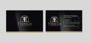 Business Card Design by INDIAN_Ashok for Tyrrells Memorials | Design: #12651703