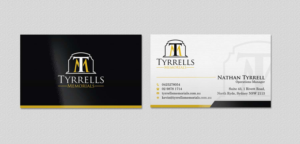 Business Card Design by INDIAN_Ashok for Tyrrells Memorials | Design: #12651709