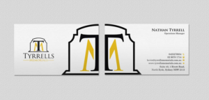 Business Card Design by INDIAN_Ashok for Tyrrells Memorials | Design: #12651712