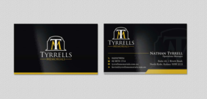 Business Card Design by INDIAN_Ashok for Tyrrells Memorials | Design: #12651716