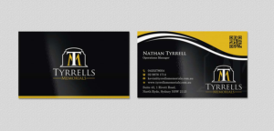 Business Card Design by INDIAN_Ashok for Tyrrells Memorials | Design: #12651722