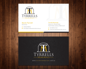 Business Card Design by Shahin Hossen for Tyrrells Memorials | Design: #12711312