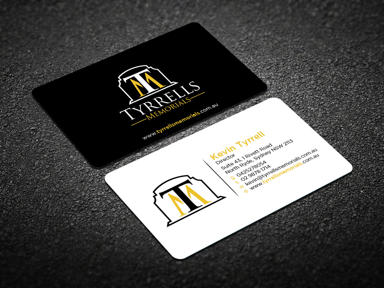 Business Card Design by Verified artistry (Design garden) for Tyrrells Memorials | Design #12650846