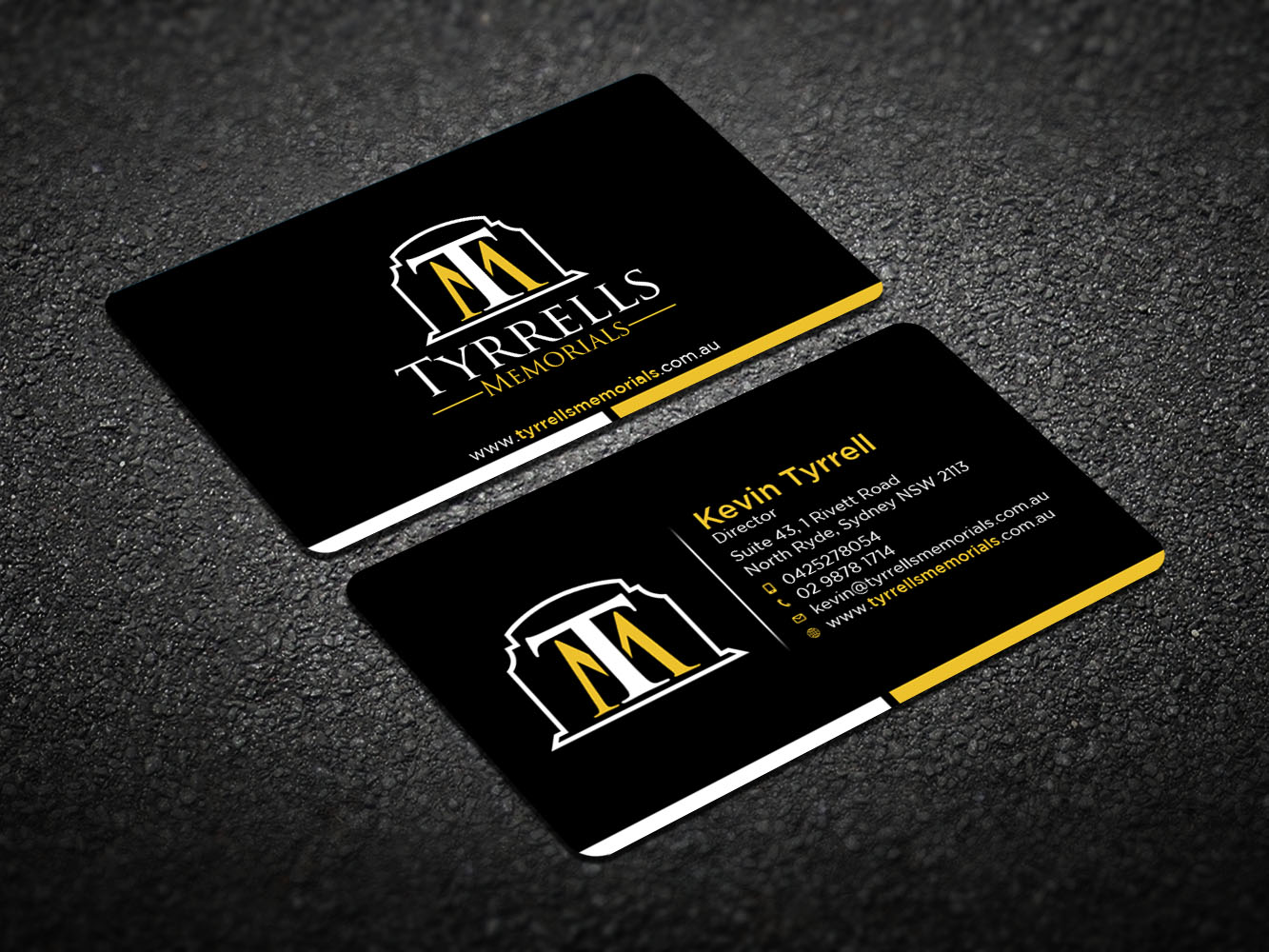 Diseño de Tarjeta de Presentación por Verified artistry (Design garden) para Tyrrells Memorials | Diseño #12650847