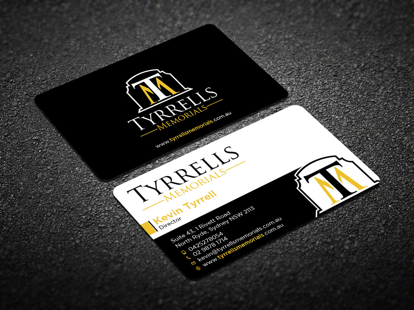 Business Card Design by Verified artistry (Design garden) for Tyrrells Memorials | Design #12650848
