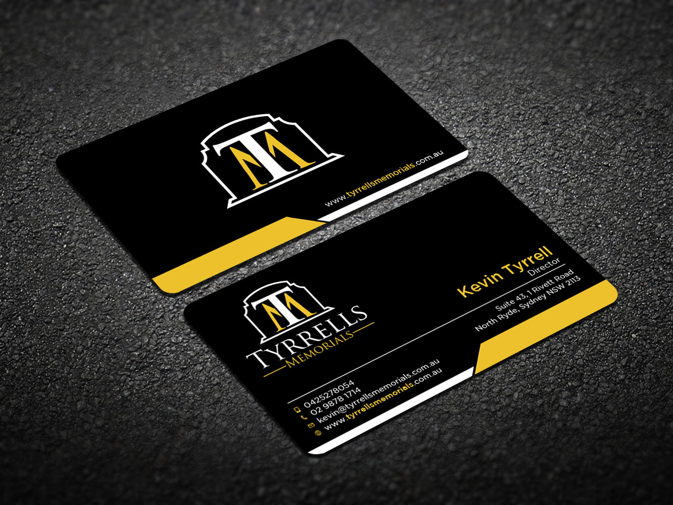 Diseño de Tarjeta de Presentación por Verified artistry (Design garden) para Tyrrells Memorials | Diseño #12650854