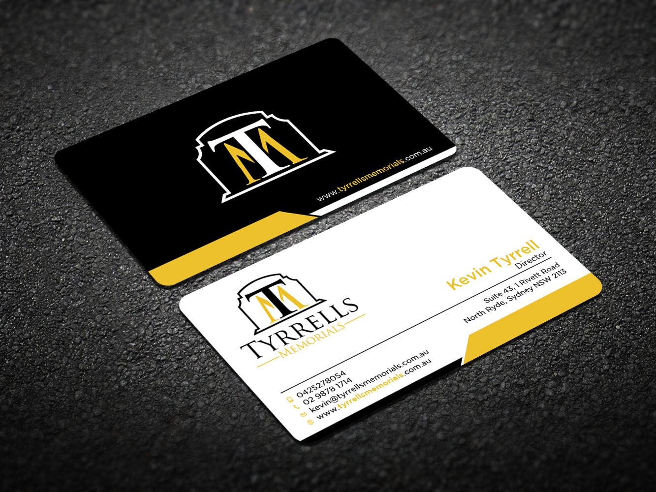 Design de Carte de Visite par Verified artistry pour Tyrrells Memorials | Design #12650856