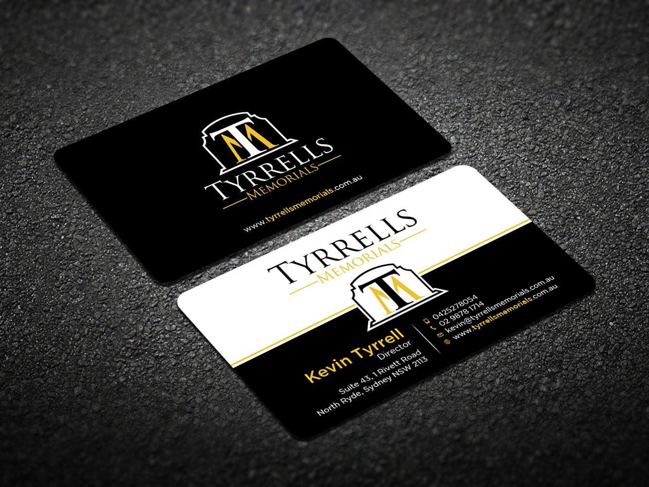 Diseño de Tarjeta de Presentación por Verified artistry (Design garden) para Tyrrells Memorials | Diseño #12650857