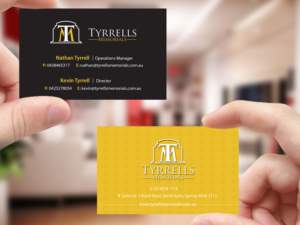 Business Card Design by Creations Box 2015 for Tyrrells Memorials | Design: #12659592