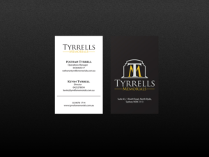 Business Card Design by Creations Box 2015 for Tyrrells Memorials | Design: #12659599