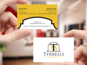 Business Card Design by Creations Box 2015 for Tyrrells Memorials | Design: #12678919