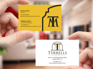 Business Card Design by Creations Box 2015 for Tyrrells Memorials | Design: #12678920