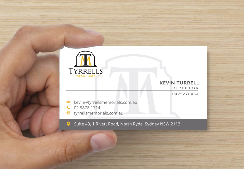 Business Card Design by instudio for Tyrrells Memorials | Design #12657387