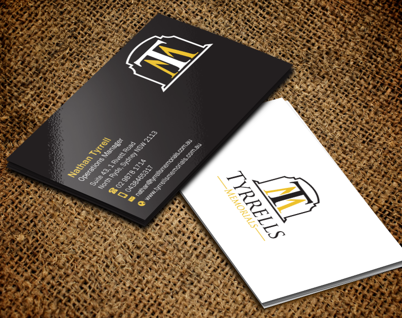 Design de Carte de Visite par Brand aid pour Tyrrells Memorials | Design #12652423