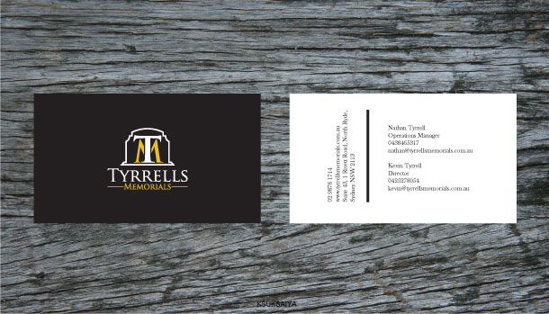 Design de Carte de Visite par ksuksaiya pour Tyrrells Memorials | Design #12750633