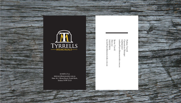 Diseño de Tarjeta de Presentación por ksuksaiya para Tyrrells Memorials | Diseño #12750634